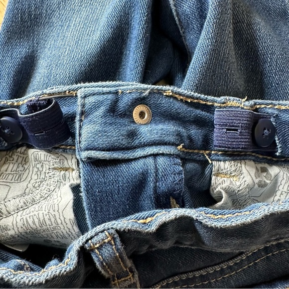 CAT & JACK BABY GIRL BLUE DENIM JEGGING SIZE 18M - Picture 7 of 8